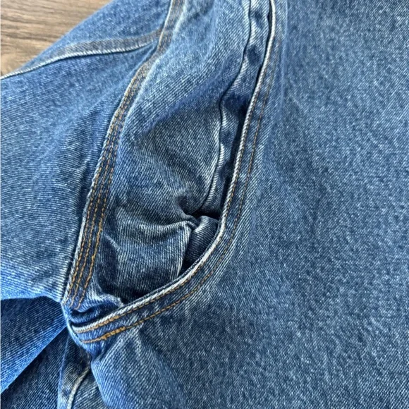 GH Bass & Co Men’s Vinatge Bomber Lined Jean Jackett Size M - Picture 10 of 16